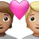 Couple Avec Cœur: Adulte, Adulte, Peau Légèrement Mate, Peau Moyennement Claire pour Apple iOS 26.4