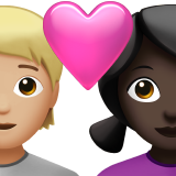Pasangan Berhati: Orang, Wanita, Warna Kulit Sedang-Terang, Warna Kulit Gelap untuk Apple iOS 26.4