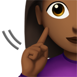 Κωφή γυναίκα: μεσαίος-σκούρος τόνος δέρματος για Apple iOS 26.4