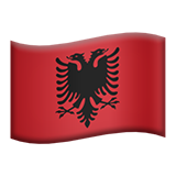 Flaga: Albania dla Apple iOS 26.4