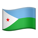 Flag: Djibouti for Apple iOS 26.4