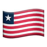 Flagge: Liberia für Apple iOS 26.4