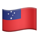 Drapeau: Samoa pour Apple iOS 26.4