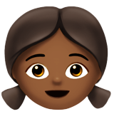 Anak perempuan: warna kulit gelap-sedang untuk Apple iOS 26.4