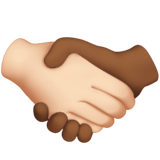Handskakning: ljus hy, mellanmörk hy för Apple iOS 26.4