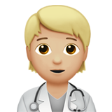 Professionnel De La Santé (Tous Genres): Peau Moyennement Claire pour Apple iOS 26.4