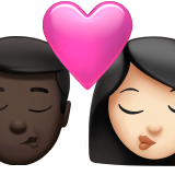 Ciuman - Pria: Warna Kulit Gelap, Wanita: Warna Kulit Cerah untuk Apple iOS 26.4