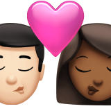 Beijo - Homem: Tom de pele claro, Mulher: Tom de pele médio-escuro para Apple iOS 26.4