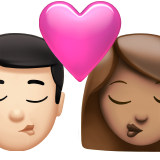 Baiser - Homme : peau claire, Femme : peau moyenne pour Apple iOS 26.4