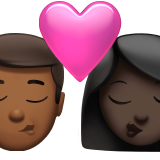Ciuman - Pria: Warna Kulit Sedang-Gelap, Wanita: Warna Kulit Gelap untuk Apple iOS 26.4