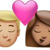 Kiss - Man: Medium-Light Skin Tone, Woman: Medium Skin Tone for Apple iOS 26.4