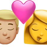 Ciuman - Pria: Warna Kulit Sedang-Terang, Wanita: Tanpa Warna Kulit untuk Apple iOS 26.4