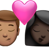 จูบ - ผู้ชาย: สีผิวปานกลาง, ผู้หญิง: สีผิวเข้ม สำหรับ Apple iOS 26.4