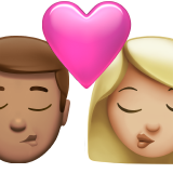 จูบ - ผู้ชาย: สีผิวปานกลาง, ผู้หญิง: สีผิวปานกลาง-ขาว สำหรับ Apple iOS 26.4