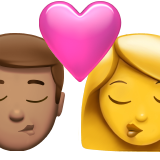 จูบ - ผู้ชาย: สีผิวปานกลาง, ผู้หญิง: ไม่มีสีผิว สำหรับ Apple iOS 26.4