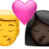 Beijo - Homem: Sem tom de pele, Mulher: Tom de pele escuro para Apple iOS 26.4