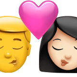 Beijo - Homem: Sem tom de pele, Mulher: Tom de pele claro para Apple iOS 26.4