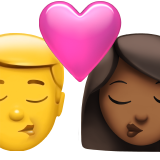 Kiss - Man: No Skin Tone, Woman: Medium-Dark Skin Tone for Apple iOS 26.4
