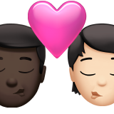 Ciuman: Pria, Orang, Warna Kulit Gelap, Warna Kulit Cerah untuk Apple iOS 26.4