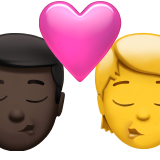 Ciuman: Pria, Orang, Warna Kulit Gelap, Tanpa Warna Kulit untuk Apple iOS 26.4
