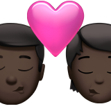 Baiser : Homme, Personne, Peau foncée pour Apple iOS 26.4