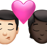 Ciuman: Pria, Orang, Warna Kulit Cerah, Warna Kulit Gelap untuk Apple iOS 26.4