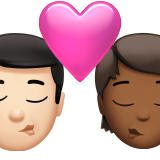Ciuman: Pria, Orang, Warna Kulit Cerah, Warna Kulit Sedang-Gelap untuk Apple iOS 26.4