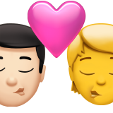 Ciuman: Pria, Orang, Warna Kulit Cerah, Tanpa Warna Kulit untuk Apple iOS 26.4