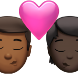 Ciuman: Pria, Orang, Warna Kulit Sedang-Gelap, Warna Kulit Gelap untuk Apple iOS 26.4