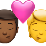 Beijo: Homem, Pessoa, Tom de pele médio-escuro, Sem tom de pele para Apple iOS 26.4