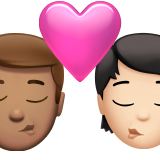 Ciuman: Pria, Orang, Warna Kulit Sedang, Warna Kulit Cerah untuk Apple iOS 26.4