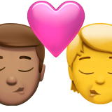 Beijo: Homem, Pessoa, Tom de pele médio, Sem tom de pele para Apple iOS 26.4