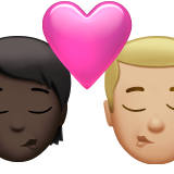 Baiser : Personne, Homme, Peau foncée, Peau moyennement claire pour Apple iOS 26.4
