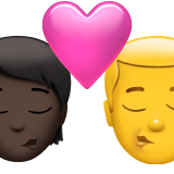 Baiser : Personne, Homme, Peau foncée, Pas de peau foncée pour Apple iOS 26.4