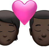 Beijo: Pessoa, Homem, Tom de pele escuro para Apple iOS 26.4