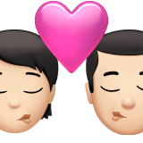 Beijo: Pessoa, Homem, Tom de pele claro para Apple iOS 26.4