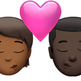 Beijo: Pessoa, Homem, Tom de pele médio-escuro, Tom de pele escuro para Apple iOS 26.4