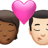 Beijo: Pessoa, Homem, Tom de pele médio-escuro, Tom de pele claro para Apple iOS 26.4
