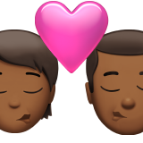 Baiser : Personne, Homme, Peau moyennement foncée pour Apple iOS 26.4