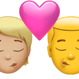 Baiser : Personne, Homme, Teint moyen à clair, Pas de teint pour Apple iOS 26.4