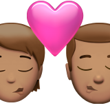 Beijo: Pessoa, Homem, Tom de pele médio para Apple iOS 26.4