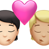 Beijo: Pessoa, Pessoa, Pele Clara, Pele Morena Clara para Apple iOS 26.4