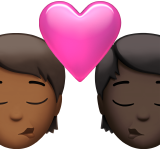 Beijo: Pessoa, Pessoa, Pele Morena Escura, Pele Escura para Apple iOS 26.4
