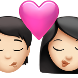 Beijo: Pessoa, Mulher, Tom de pele claro para Apple iOS 26.4