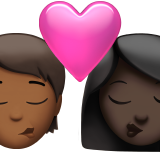 Ciuman: Orang, Wanita, Warna Kulit Sedang-Gelap, Warna Kulit Gelap untuk Apple iOS 26.4