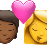 Baiser : Personne, Femme, Peau moyennement foncée, Pas de peau pour Apple iOS 26.4