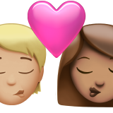 Baiser : Personne, Femme, Peau moyennement claire, Peau moyennement claire pour Apple iOS 26.4