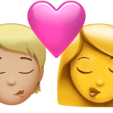 Kys: Person, Kvinde, Mellemlys hudfarve, Ingen hudfarve for Apple iOS 26.4