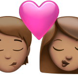 Ciuman: Orang, Wanita, Warna Kulit Sedang untuk Apple iOS 26.4