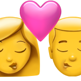 Kys: kvinde og mand for Apple iOS 26.4